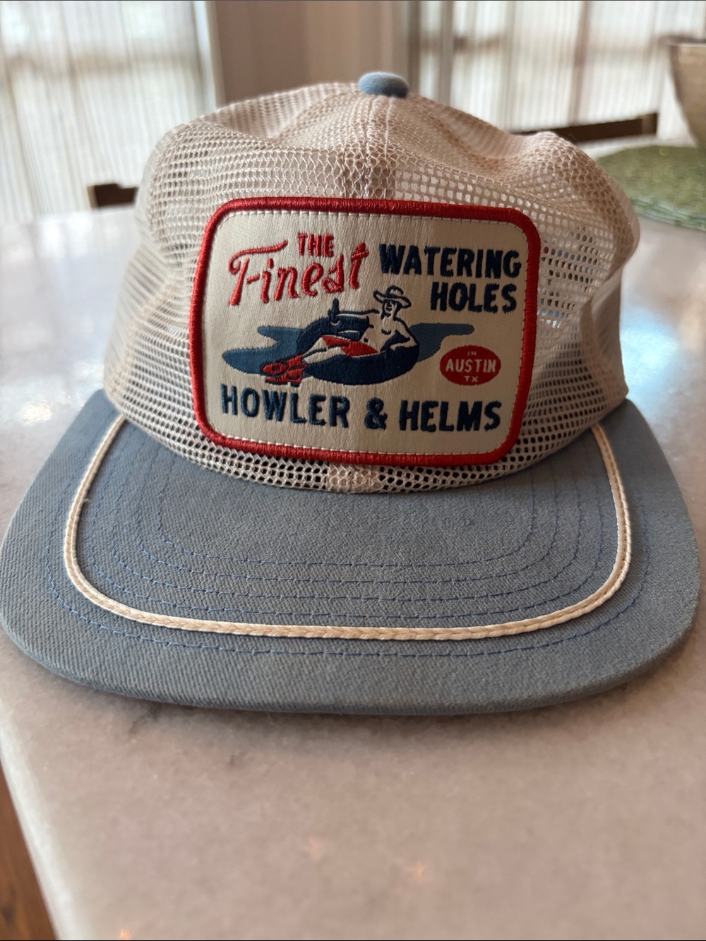 Howler Bros Men's Light Blue Mesh Trucker Hat